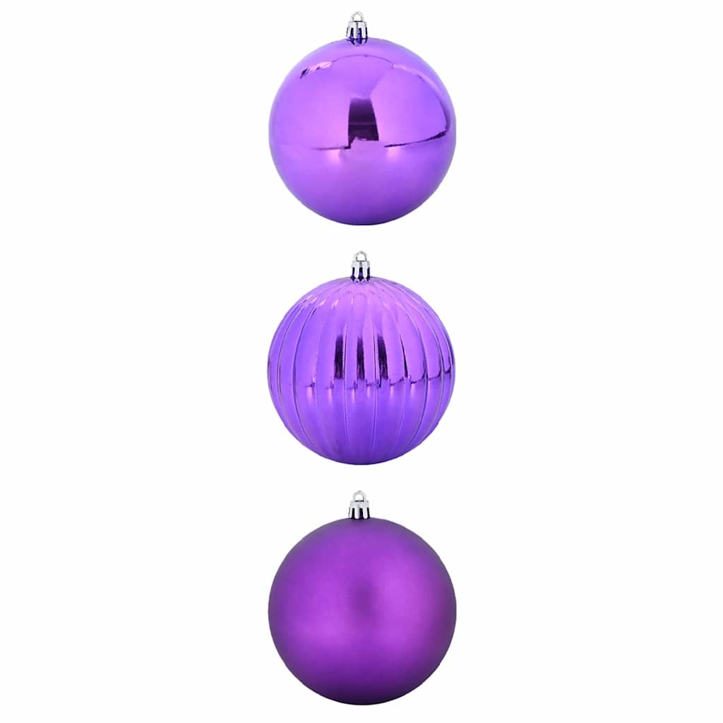 VidaXL ensemble de boules de Noël xxl 3 pcs en plastique lilas