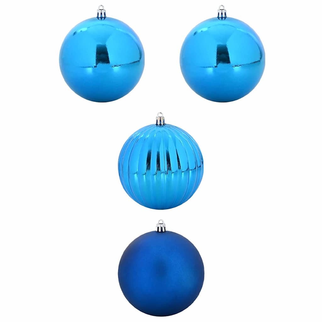VidaXL ensemble de boules de Noël xxl 4 pcs plastique bleu