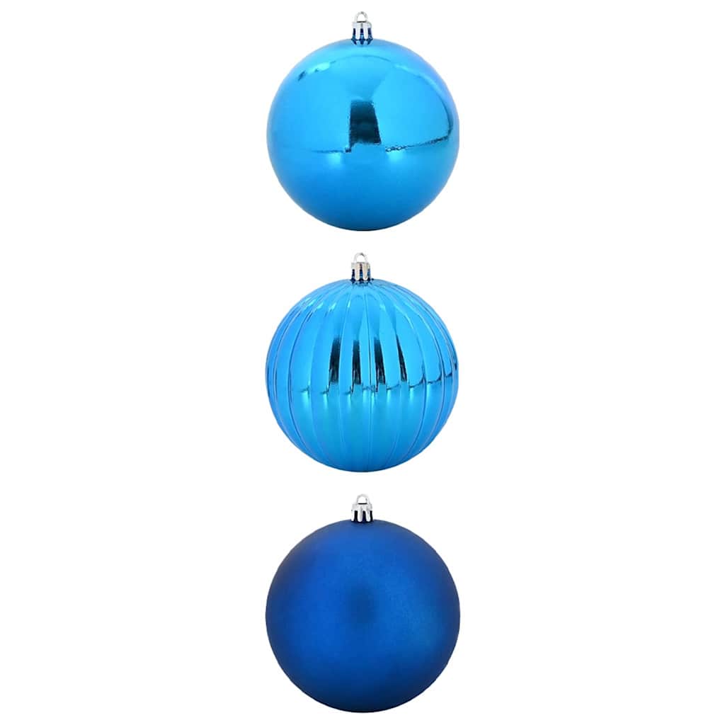 VidaXL ensemble de boules de Noël xxl 3 pcs plastique bleu