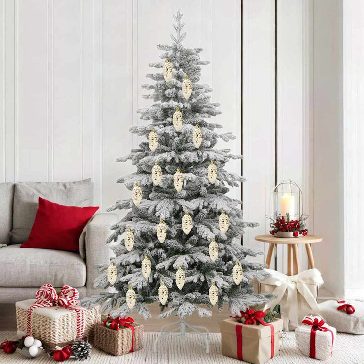 VidaXL pomme de pin de Noël 40 pcs plastique doré