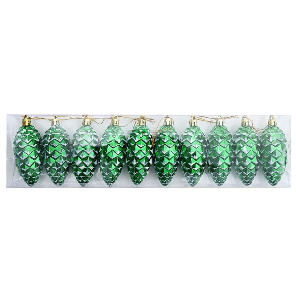VidaXL pomme de pin de Noël 40 pcs plastique vert