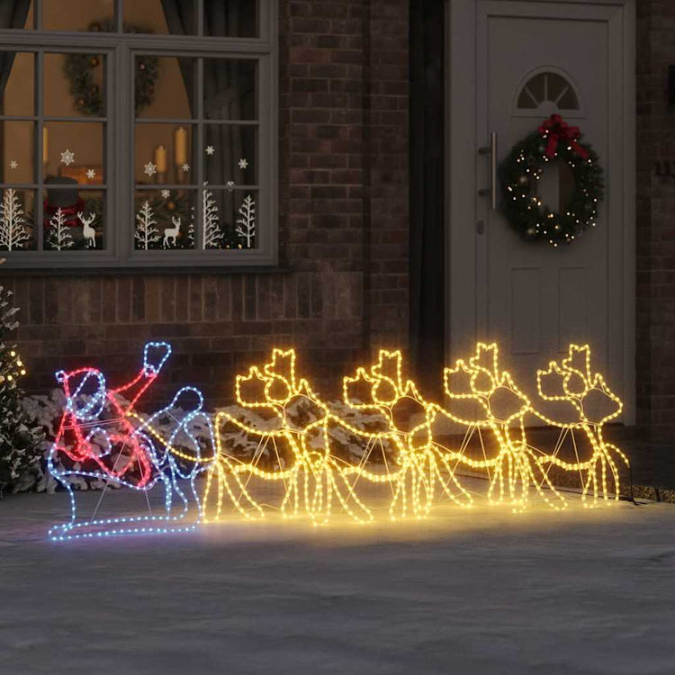 Vidaxx décoration de Noël avec 1224 LED multicolore 69 x 79 cm PVC