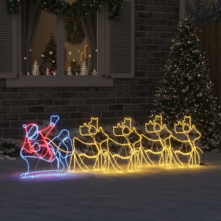 Vidaxx décoration de Noël avec 1224 LED multicolore 69 x 79 cm PVC