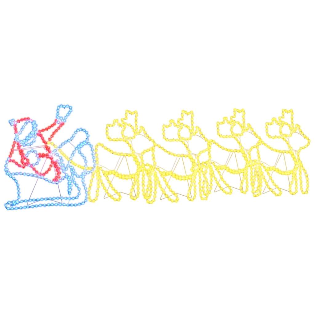 Vidaxx décoration de Noël avec 1224 LED multicolore 69 x 79 cm PVC