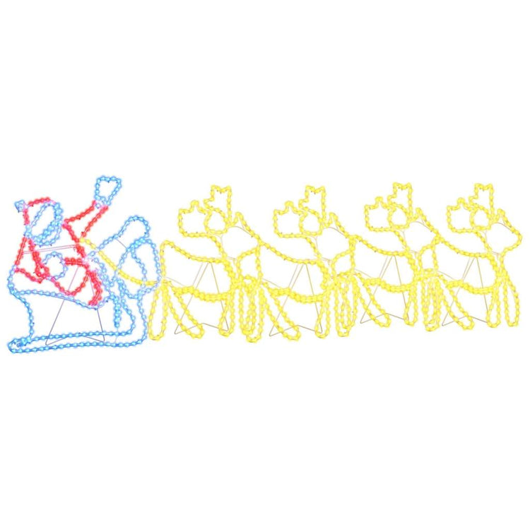 Vidaxx décoration de Noël avec 1224 LED multicolore 69 x 79 cm PVC