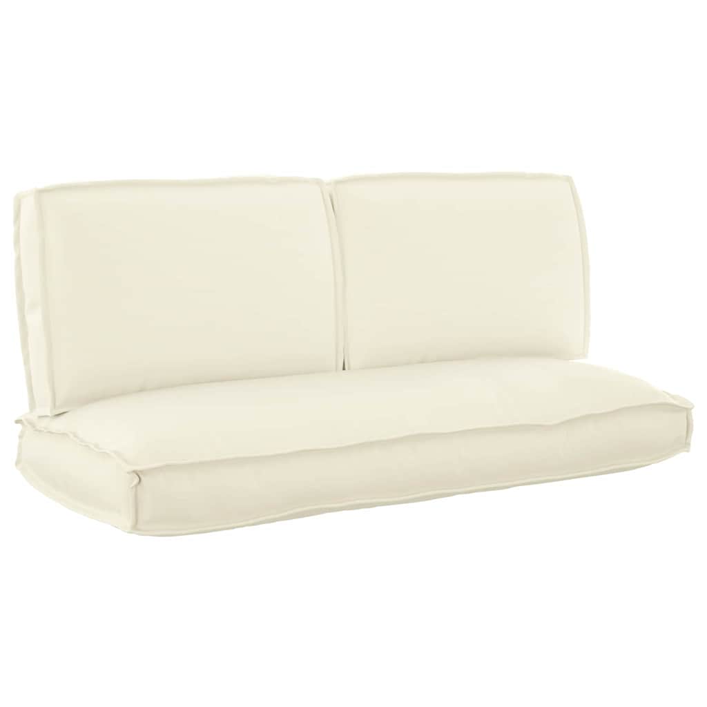 VidaXL ensemble de coussins 3 pcs tissu oxford crème