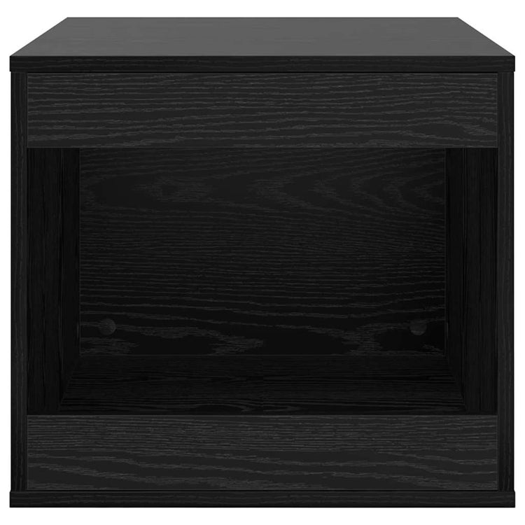 Vidaxxl bac à litière pour chat clôture chêne noir 47 x 59 x 42 cm bois traité