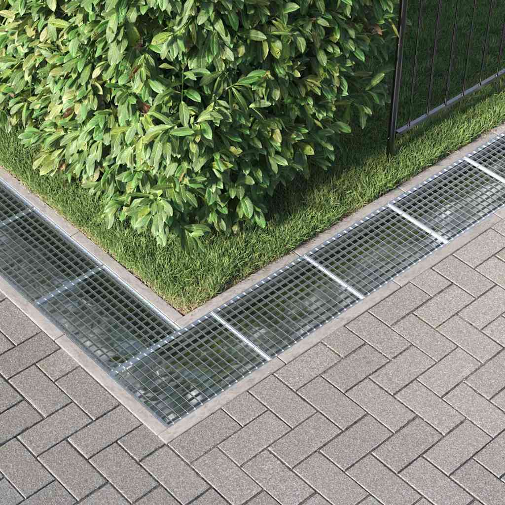 Vidaxxl grille argent 50 x 35 x 2 cm en acier galvanisé à chaud