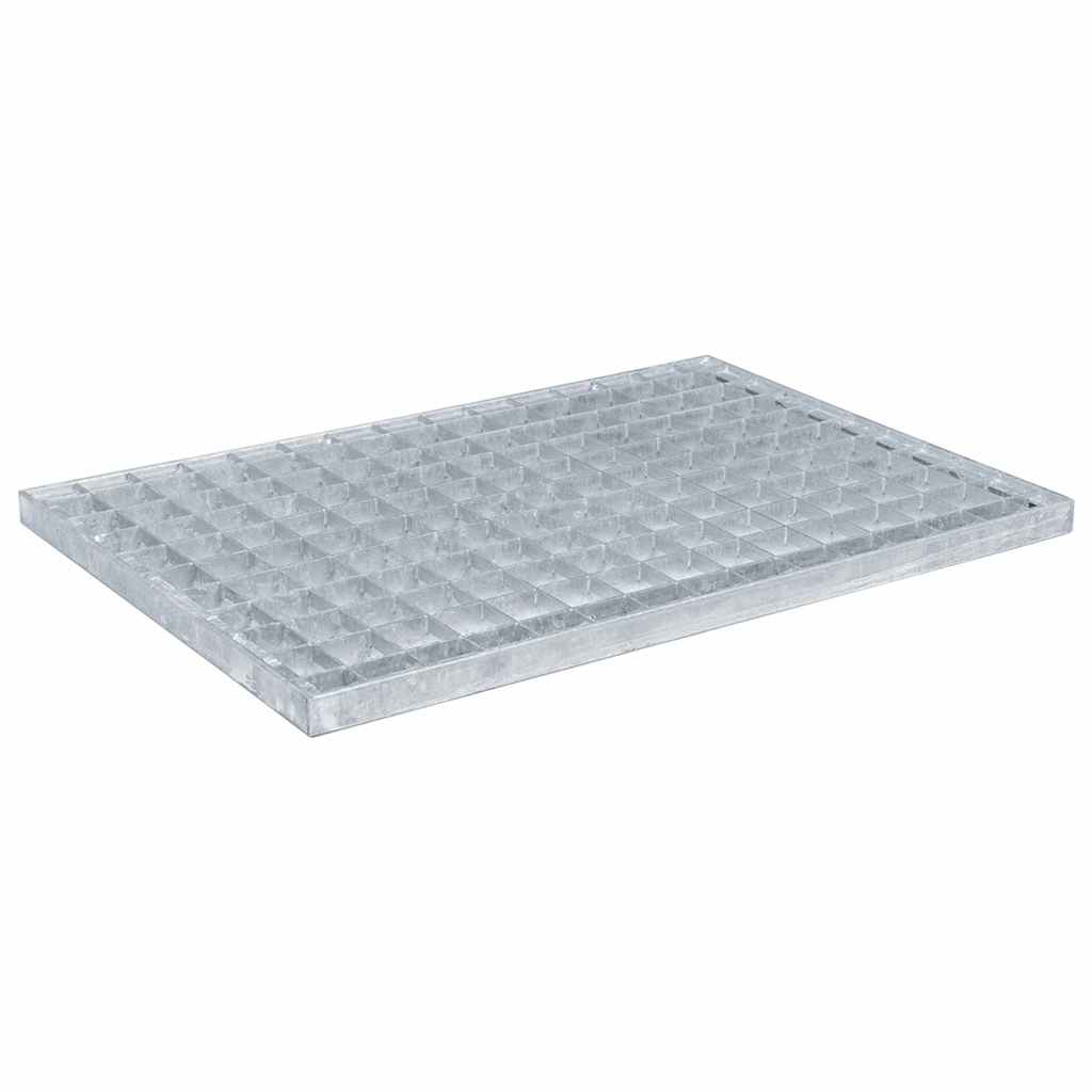Vidaxxl grille argent 50 x 35 x 2 cm en acier galvanisé à chaud