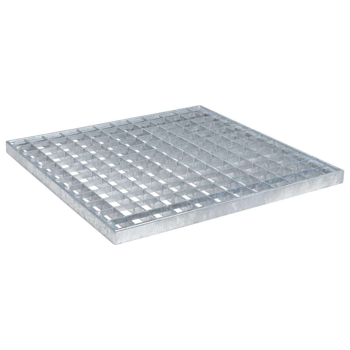 Vidaxxl grille argent 40 x 40 x 2 cm en acier galvanisé à chaud