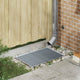 Vidaxxl grille argent 60 x 40 x 2 cm en acier galvanisé à chaud