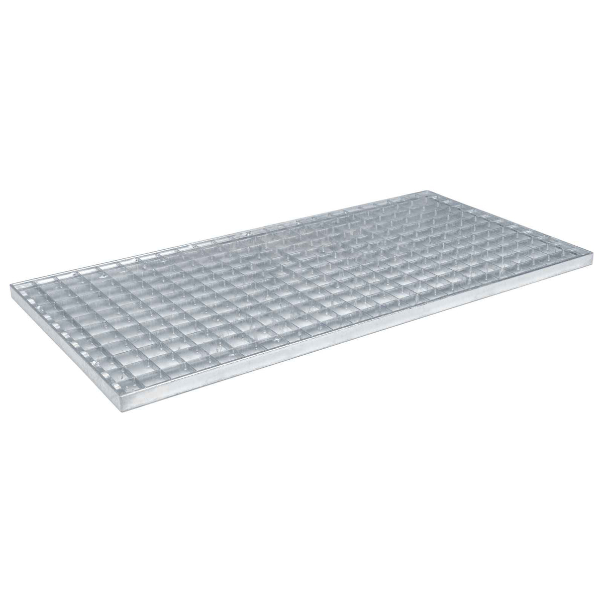 Vidaxxl grille argent 80 x 40 x 2 cm en acier galvanisé à chaud