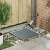 Vidaxxl grille argent 50 x 50 x 2 cm en acier galvanisé à chaud
