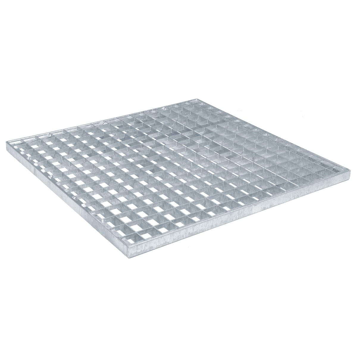 Vidaxxl grille argent 50 x 50 x 2 cm en acier galvanisé à chaud
