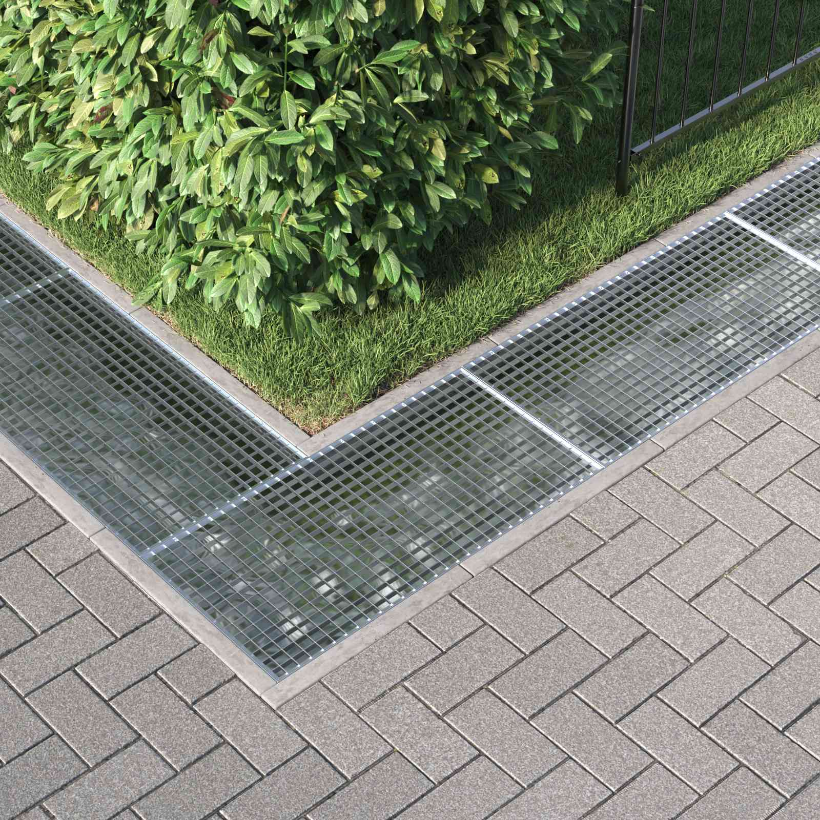 Vidaxl grille argent 100 x 50 x 2 cm en acier galvanisé à chaud
