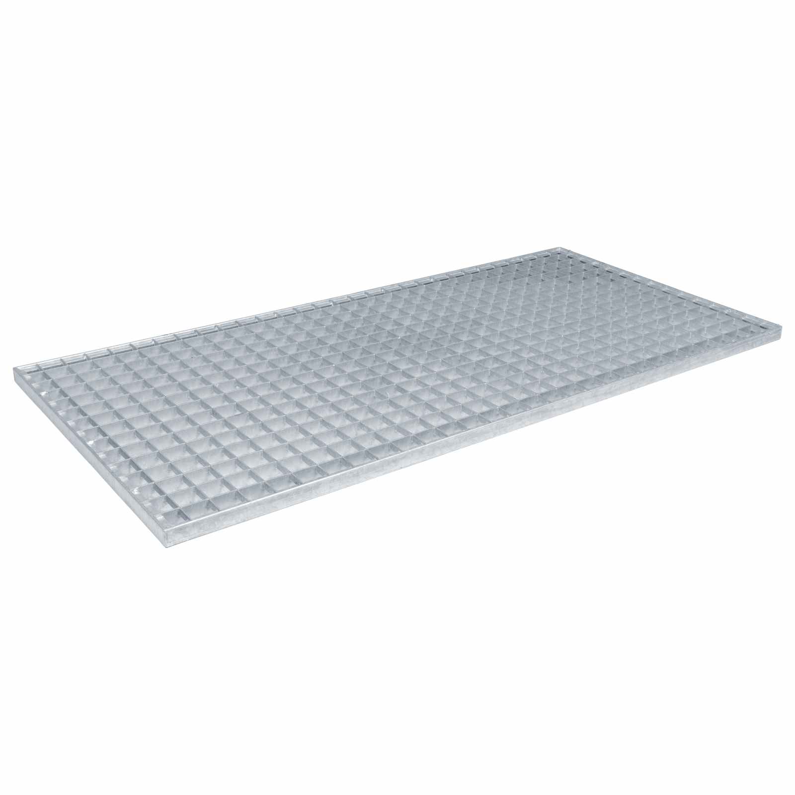 Vidaxl grille argent 100 x 50 x 2 cm en acier galvanisé à chaud