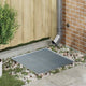 Vidaxxl grille argent 60 x 60 x 2 cm en acier galvanisé à chaud