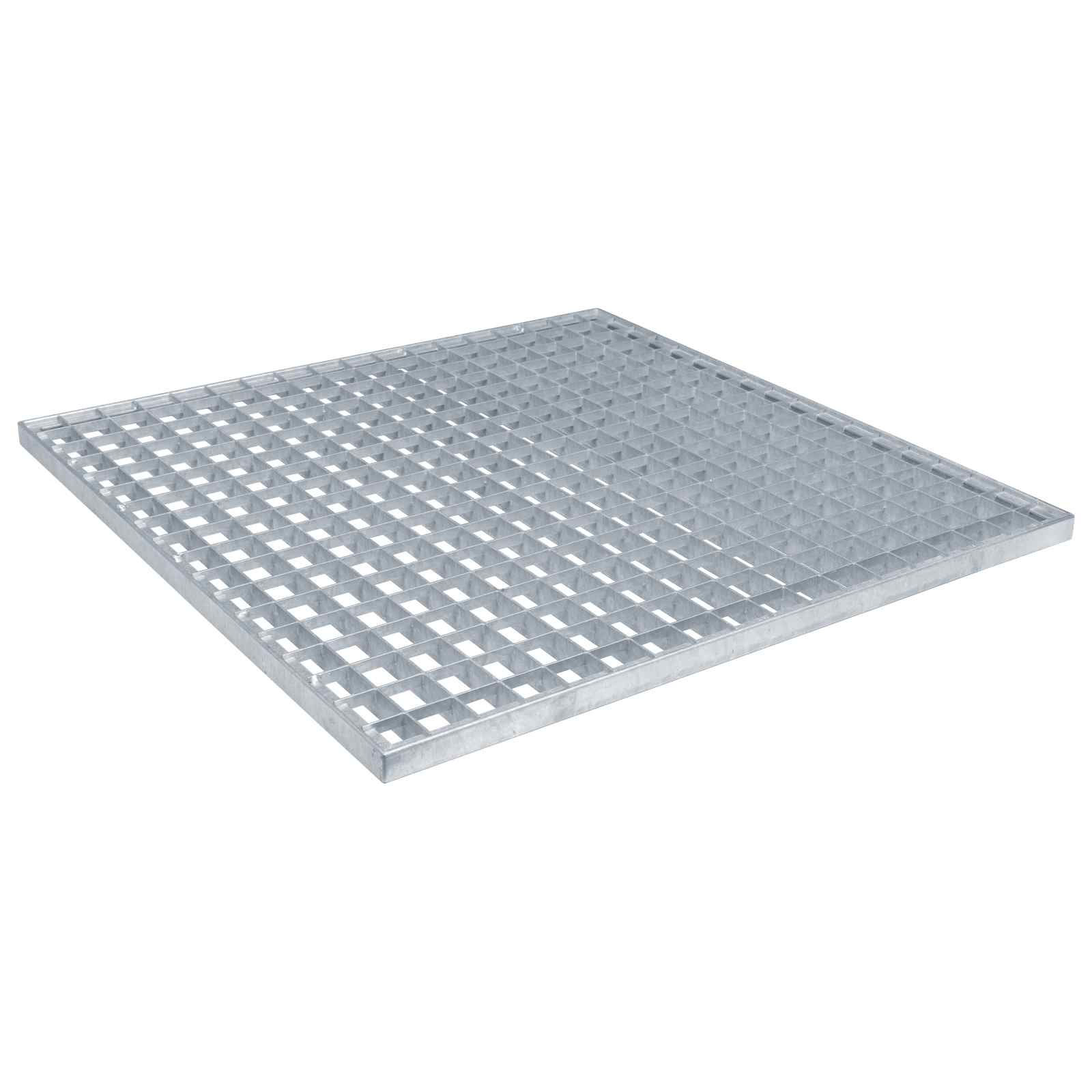 Vidaxxl grille argent 60 x 60 x 2 cm en acier galvanisé à chaud