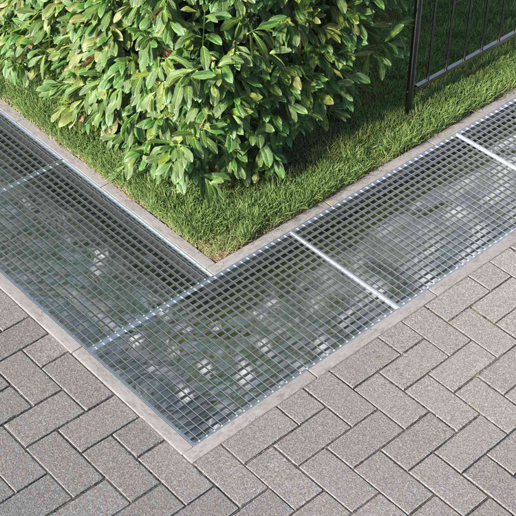 Vidaxxl grille argent 100 x 60 x 2 cm acier galvanisé à chaud