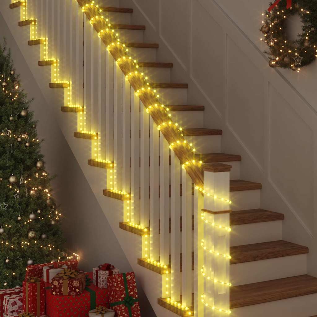 Corde lumineuse VidaXL avec 2400 LED blanc chaud 100 m PVC