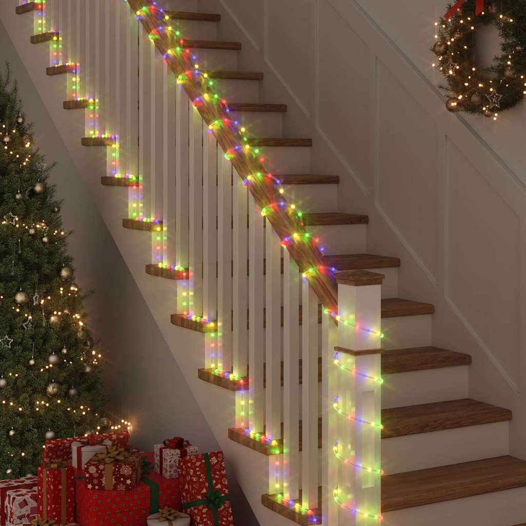 Corde lumineuse VidaXL avec 2400 LED multicolore 100 m PVC