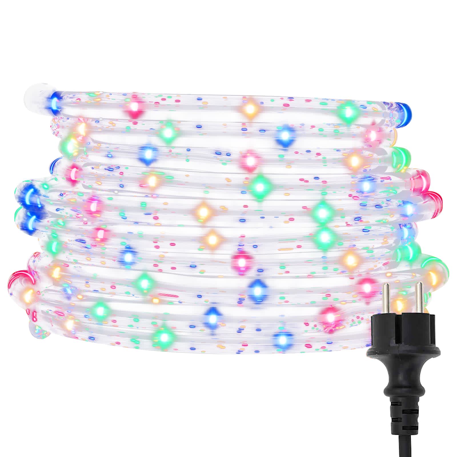 Corde lumineuse VidaXL avec 2400 LED multicolore 100 m PVC