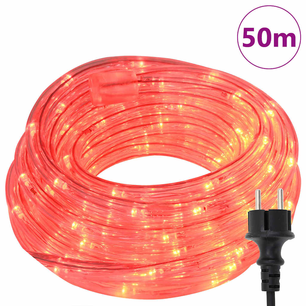 Corde lumineuse Vidaxxl avec 1200 LED rouge 50 m PVC