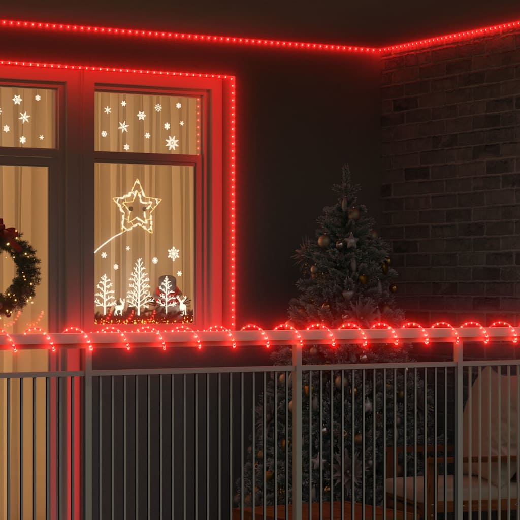 Corde lumineuse Vidaxxl avec 2400 LED rouge 100 m PVC