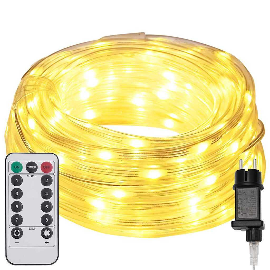 Corde lumineuse Vidaxxl avec 480 LED blanc chaud 20 m PVC