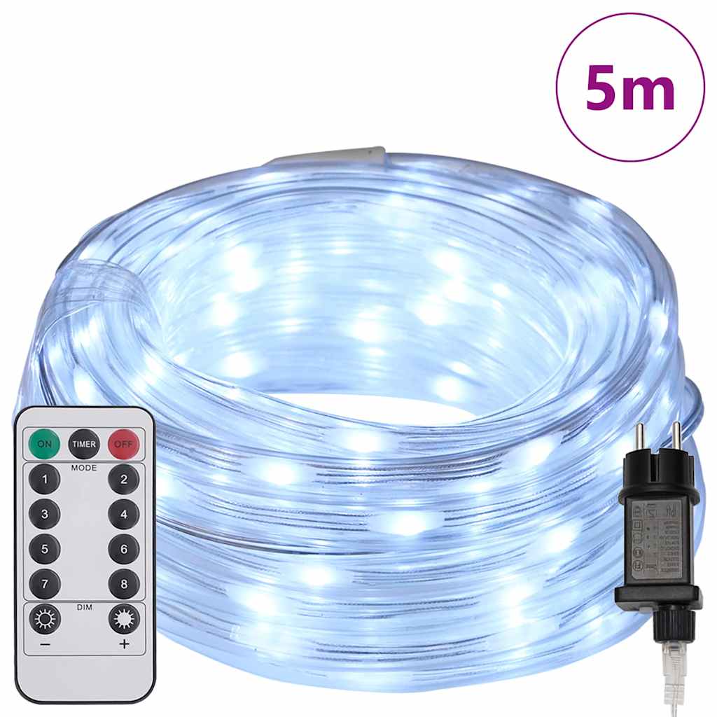 Corde lumineuse Vidaxxl avec 120 LED blanc froid 5 m PVC