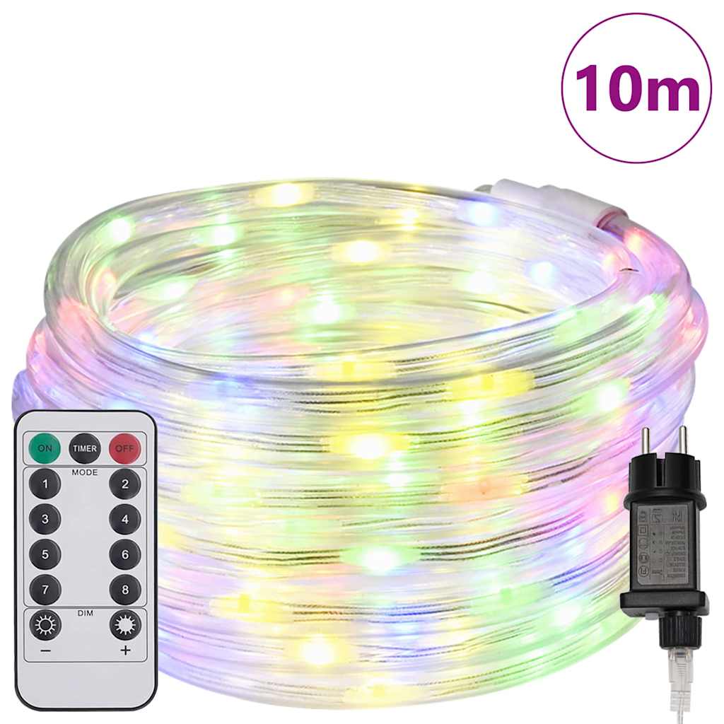 Corde lumineuse Vidaxxl avec 240 LED multicolores 10 m PVC