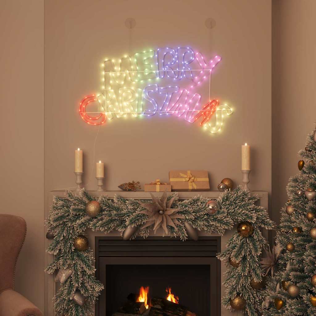 Vidaxx Panneau de Noël avec 240 LED multicolores 99,5 x 54 cm PVC