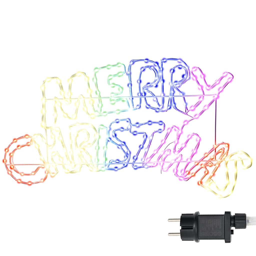 Vidaxx Panneau de Noël avec 240 LED multicolores 99,5 x 54 cm PVC
