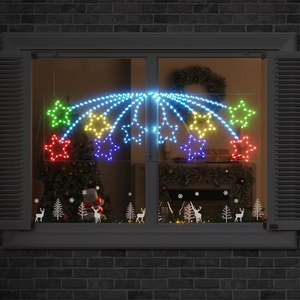 Vidaxx poinsettia avec 432 LED multicolore 182 x 58 cm PVC