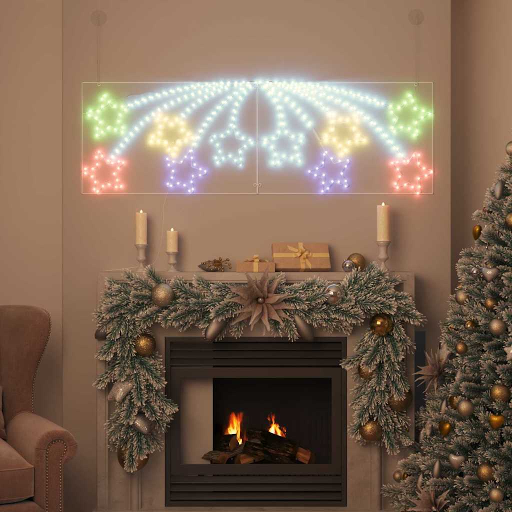 Vidaxx poinsettia avec 432 LED multicolore 182 x 58 cm PVC