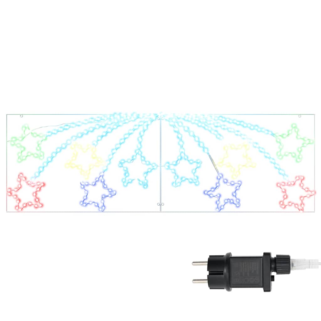 Vidaxx poinsettia avec 432 LED multicolore 182 x 58 cm PVC