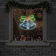 Vidaxx Cloche de Noël avec 144 LED multicolores 57 x 47,5 cm PVC