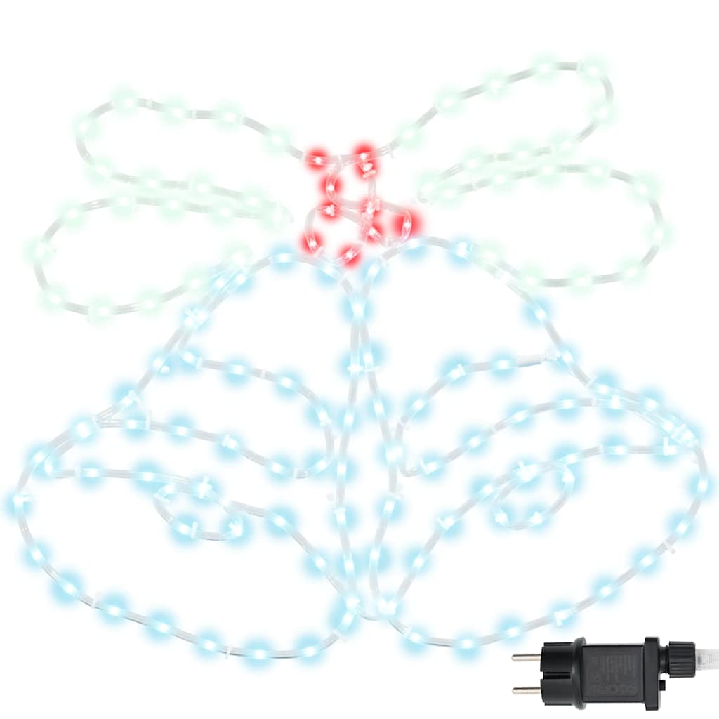 Vidaxx Cloche de Noël avec 144 LED multicolores 57 x 47,5 cm PVC
