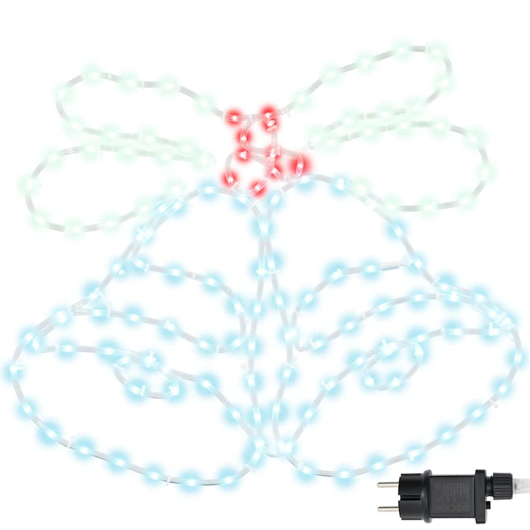 Vidaxx Cloche de Noël avec 144 LED multicolores 57 x 47,5 cm PVC