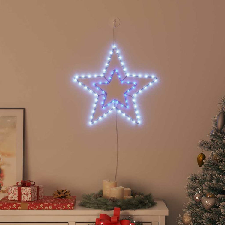 VidaXL Étoile de Noël avec 72 LED blanc froid 51,5 x 50 x 0,65 cm fer