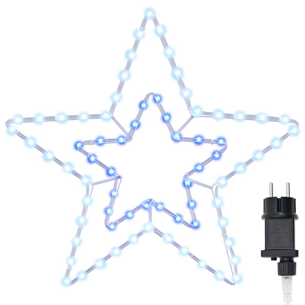VidaXL Étoile de Noël avec 72 LED blanc froid 51,5 x 50 x 0,65 cm fer
