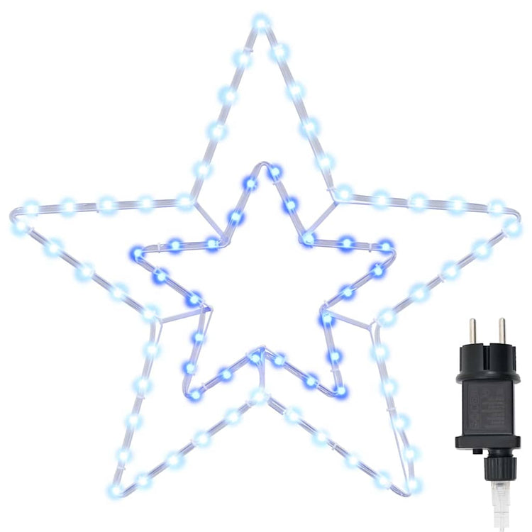 VidaXL Étoile de Noël avec 72 LED blanc froid 51,5 x 50 x 0,65 cm fer