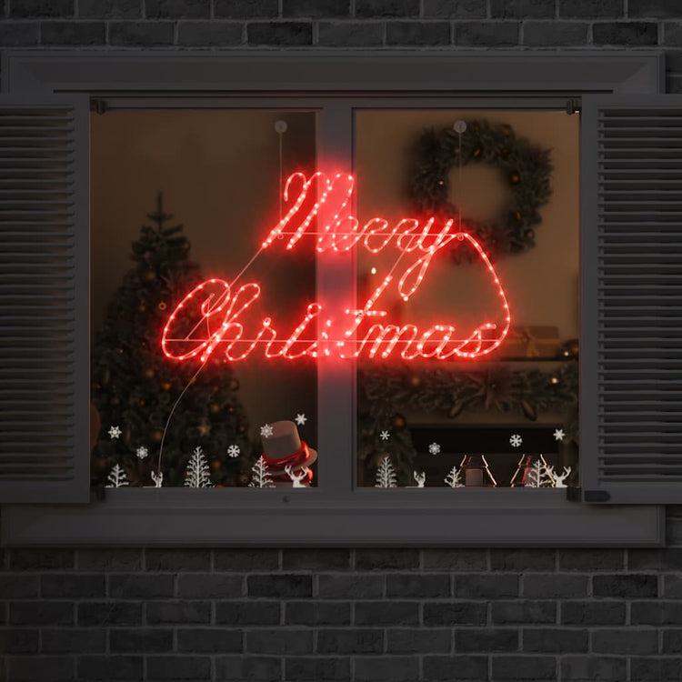 VidaXL panneau de Noël avec 216 LED rouge 99 x 55 x 13 cm fer