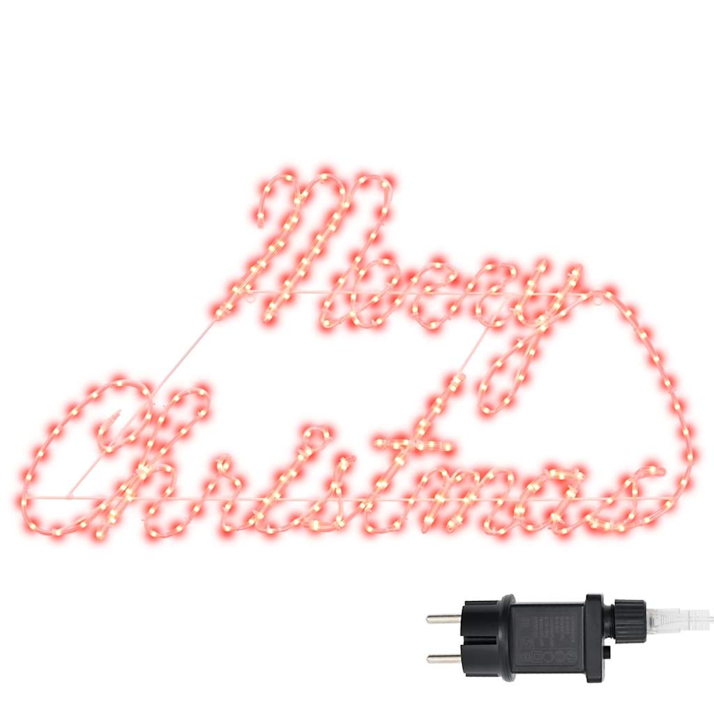 VidaXL panneau de Noël avec 216 LED rouge 99 x 55 x 13 cm fer