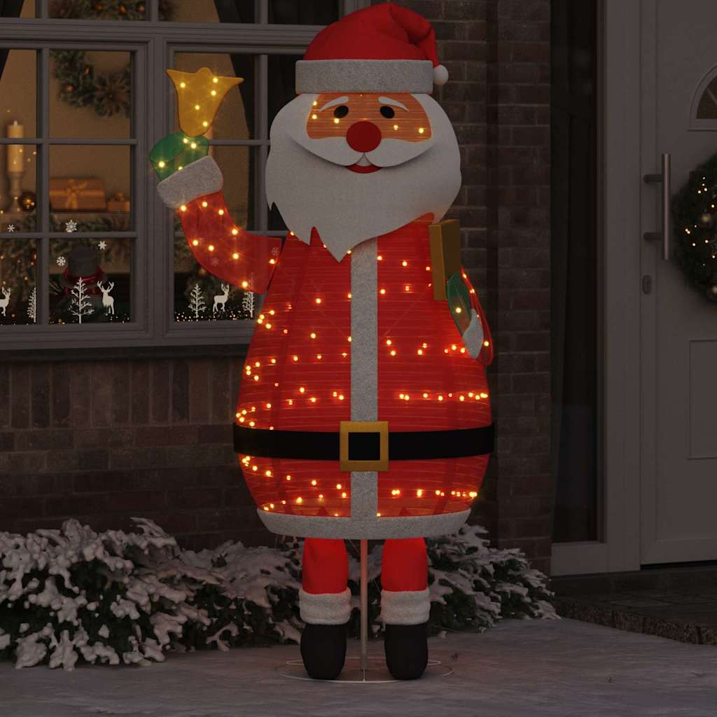 Vidaxx Père Noël avec 200 LED blanc chaud 100 x 180 cm tissu