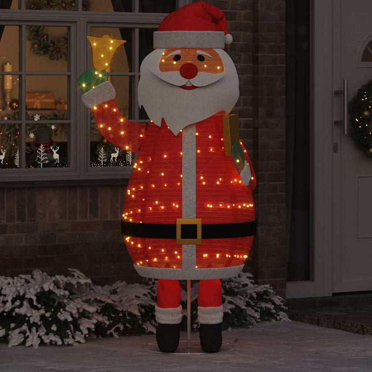 Vidaxx Père Noël avec 200 LED blanc chaud 100 x 180 cm tissu