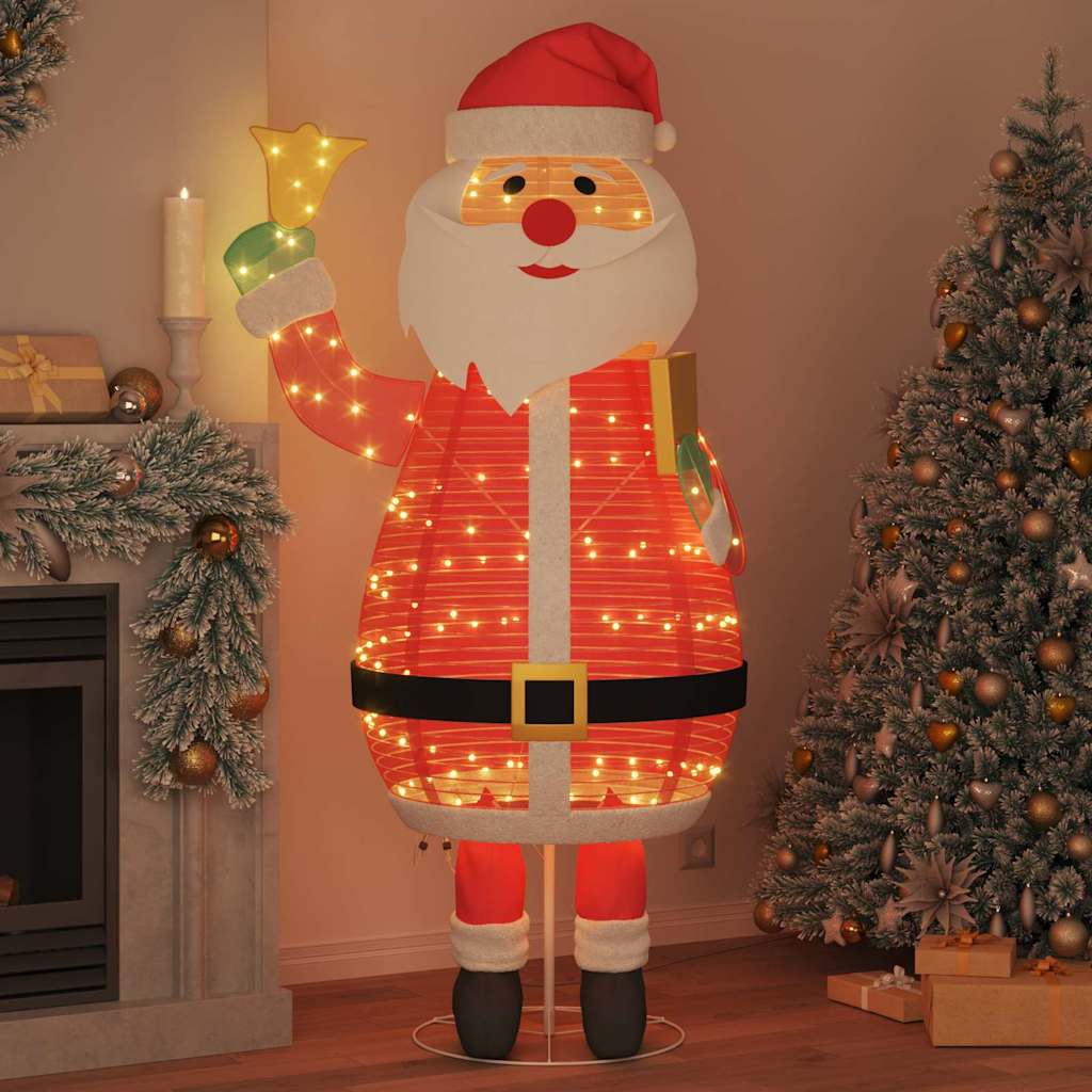 Vidaxx Père Noël avec 200 LED blanc chaud 100 x 180 cm tissu