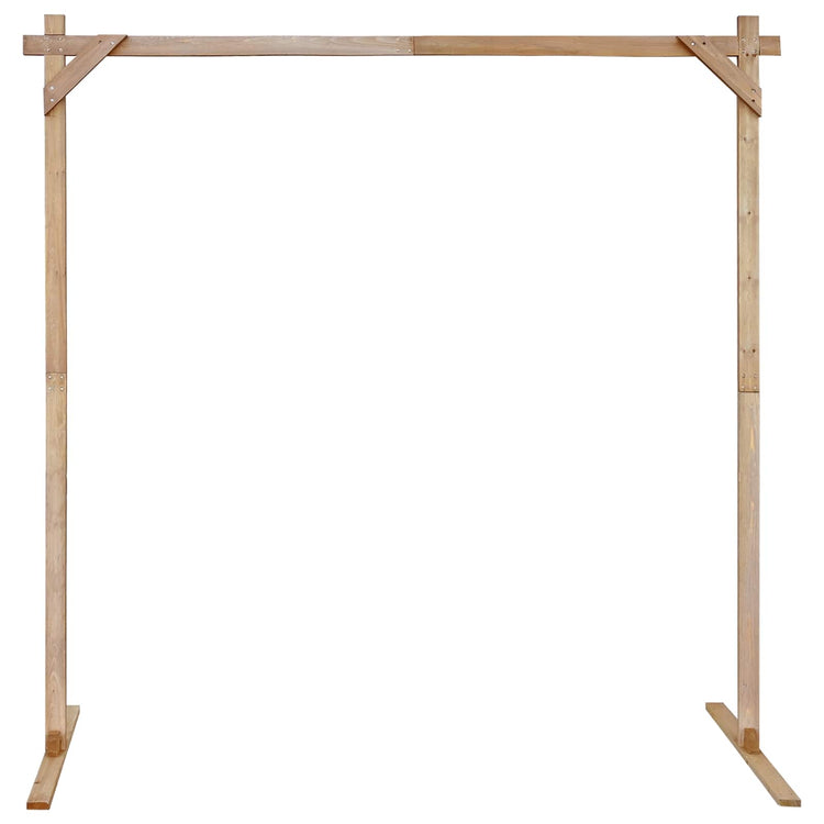 Vidaxx bordure de mariage marron clair 225 x 95 x 226 cm bois de pin massif
