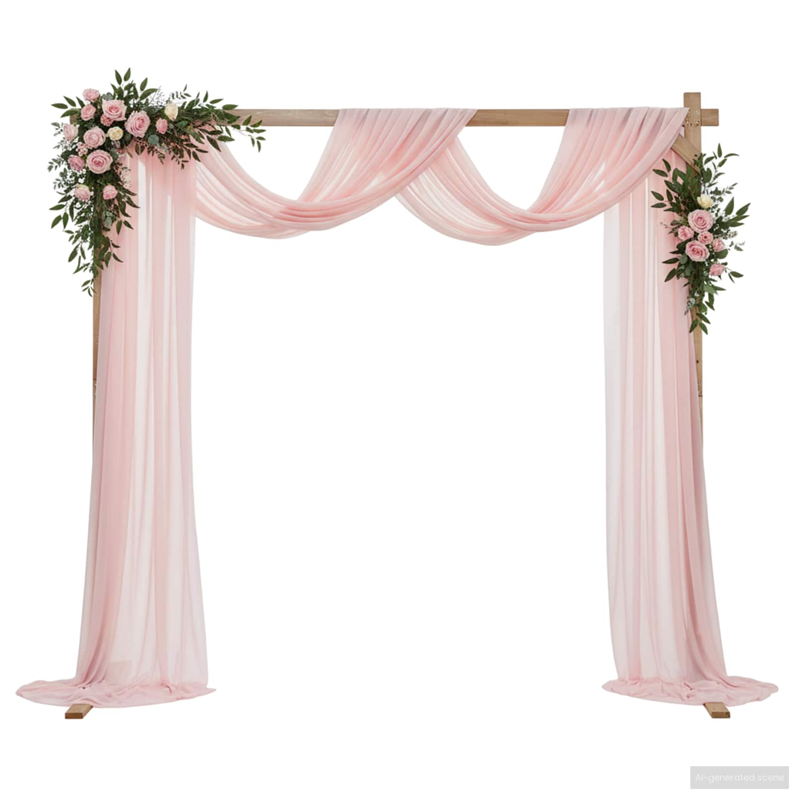 Vidaxx bordure de mariage marron clair 225 x 95 x 226 cm bois de pin massif