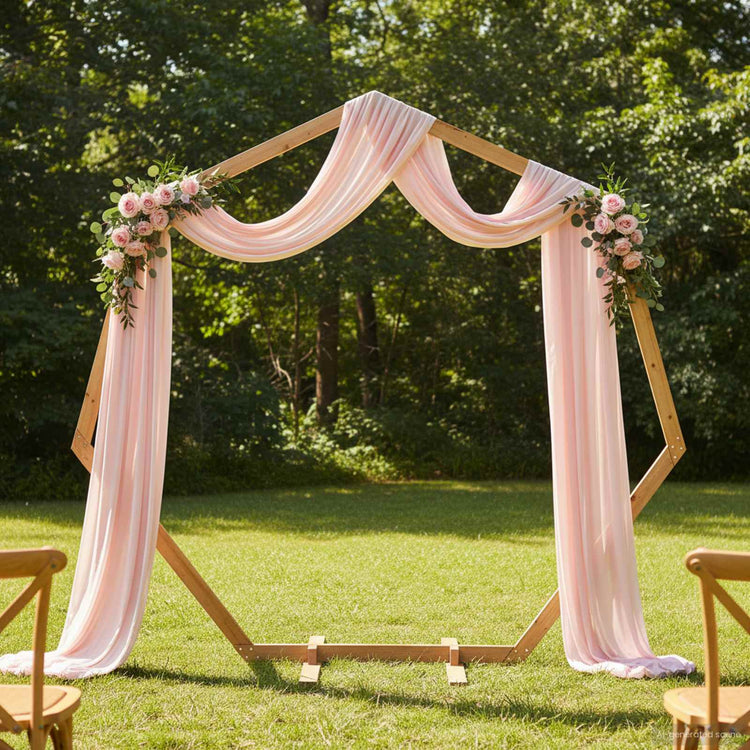 Vidaxx bordure de mariage marron clair 221 x 92 x 216 cm bois de pin massif